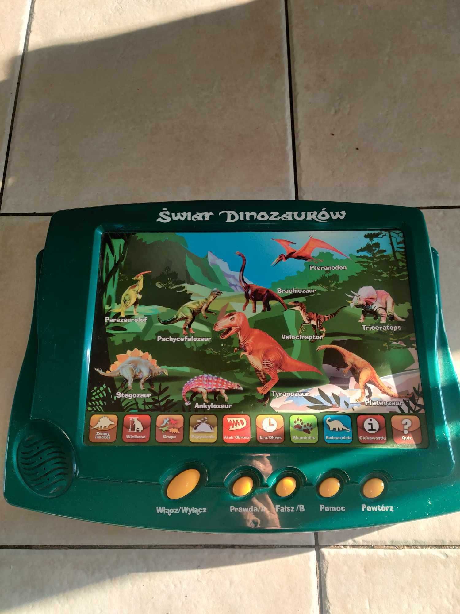 Zestaw dinozaurów 80+ gra interaktywna Świat Dinozaurów plus szablony,