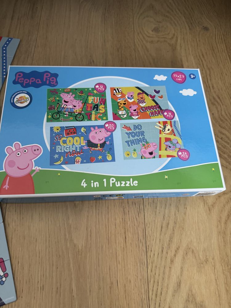 Puzzle Świnka Peppa  4 sztuki