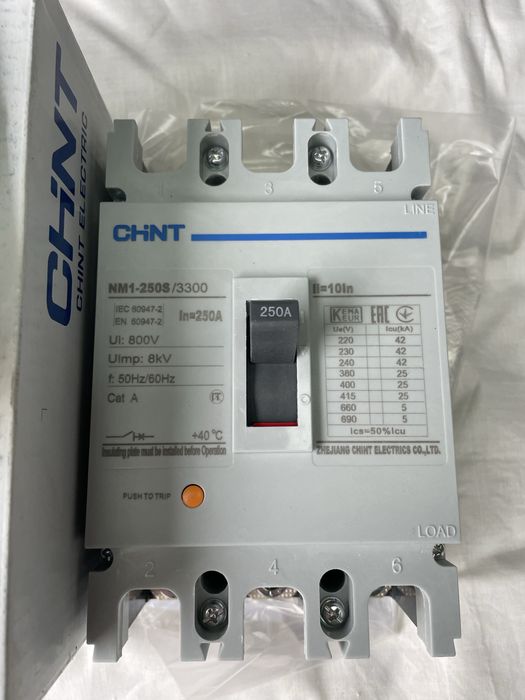 Автоматичний вимикач 100А,125А,160А,250А.Контактор CJ19 63/21