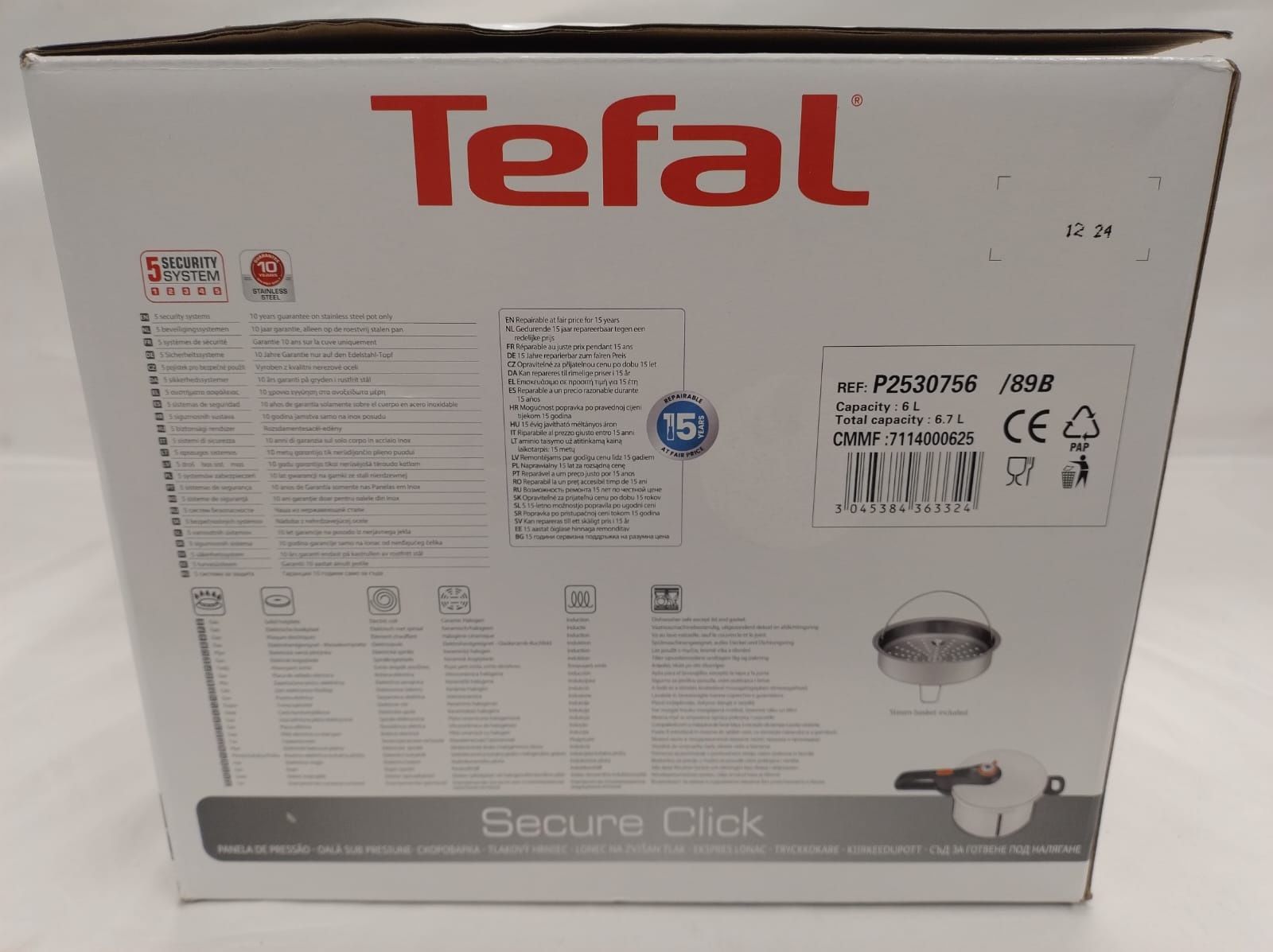 Tefal szybkowar 6 L secure click