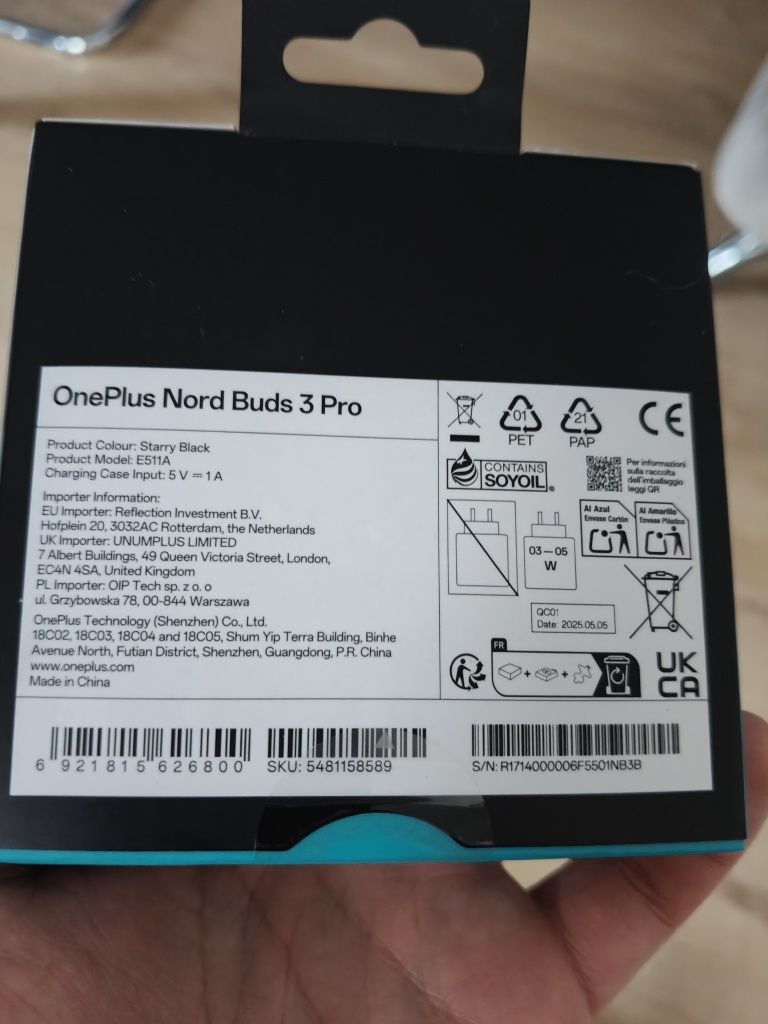 Słuchawki OnePlus Buds 3 Pro - nowe zaplombowane