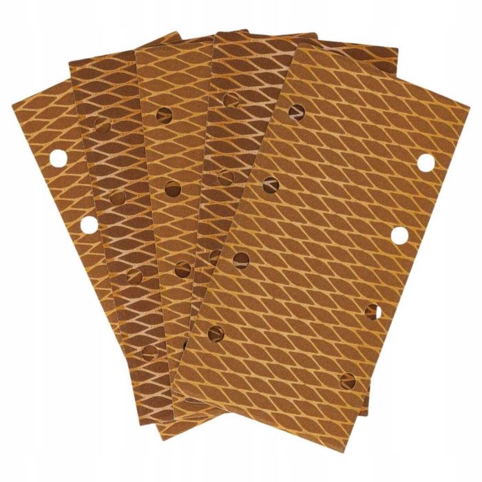 Papier ścierny Anti-clog Dedra #120, 92x182mm, rzep, 5szt