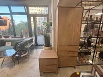 Szafa z półkami i szufladami Archita z drewna mango 180x64x45 Bizzotto