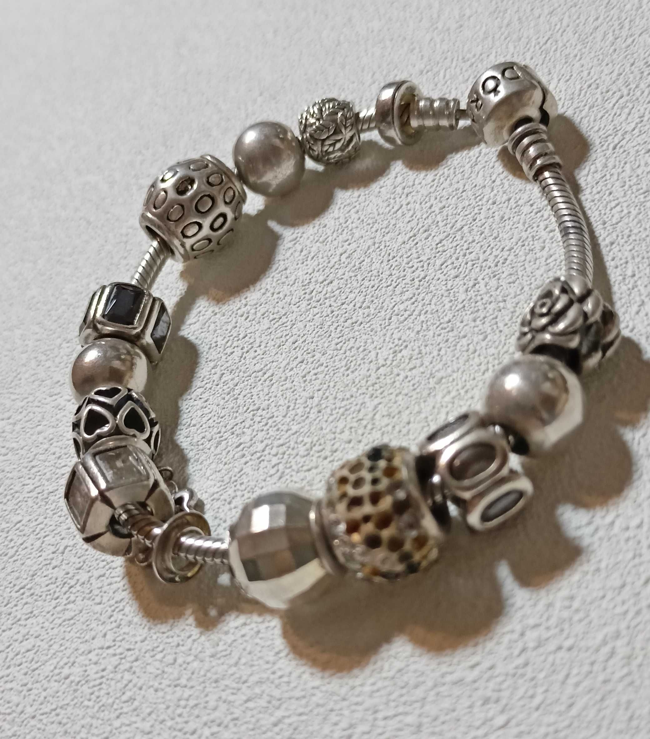 Srebrna bransoletka Pandora 13 charms