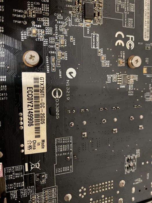 Видеокарта ASUS GTX 750 TI 2GB для ПК компьютера