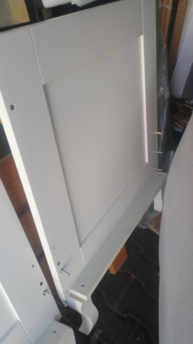 Łóżko dziecięce 140x70 białe lite drewno