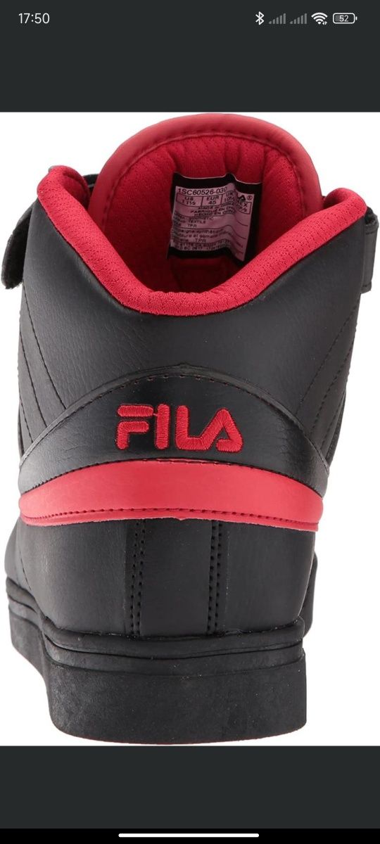 Чоловічі кросівки Fila Vulc 13 Mid Red/Blаck