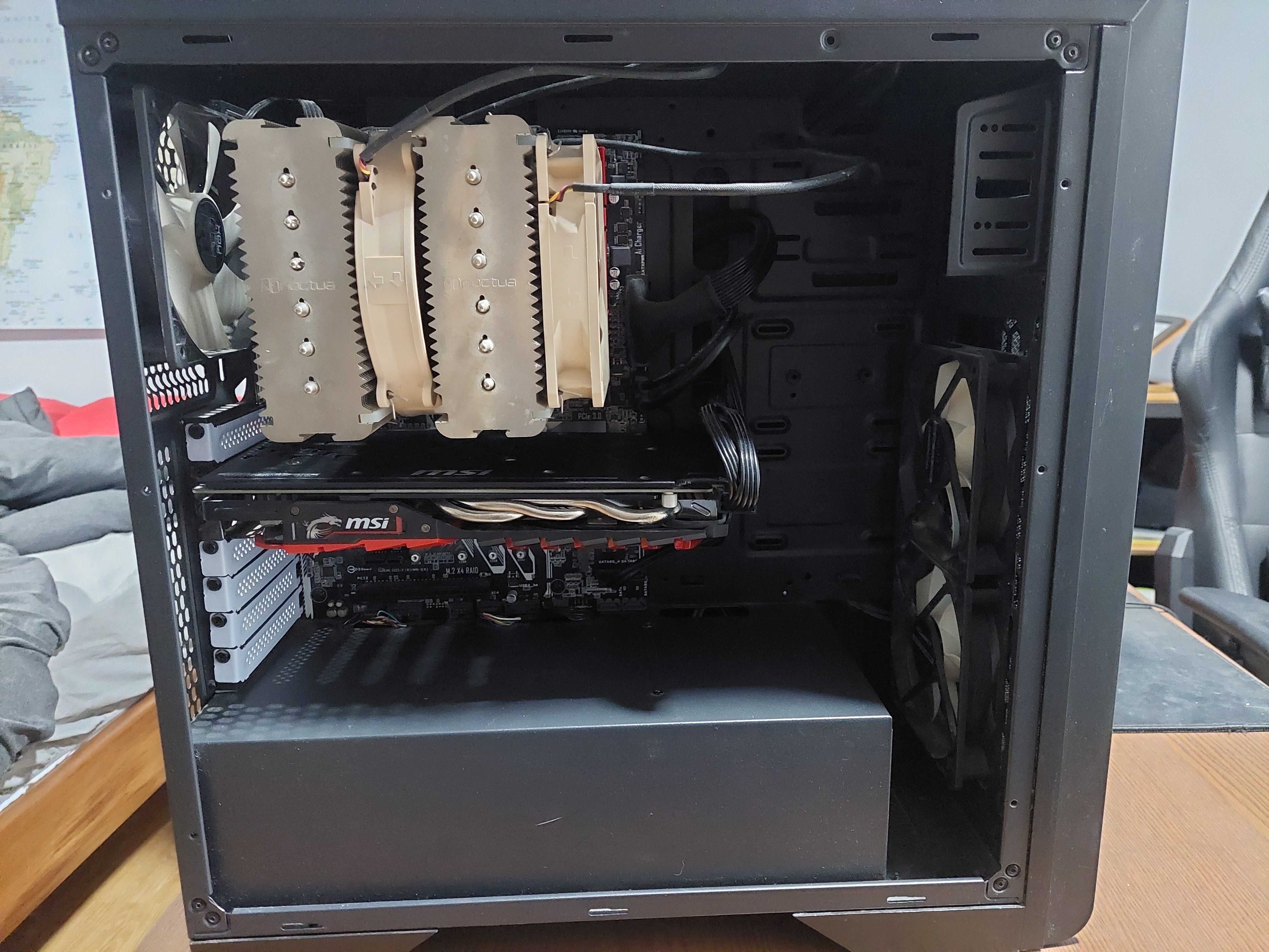 PC gaming + monitor | 1060 6g | 32 gb ram | 3.5 tb | i7 | noctua