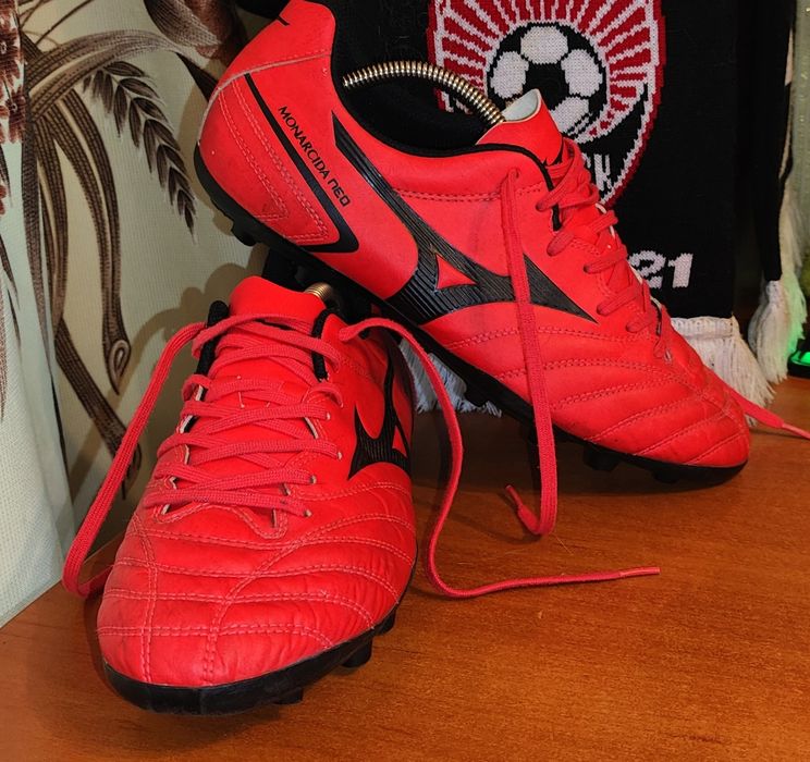 Кожаные Бутсы / сороконожки mizuno 41р 26.5