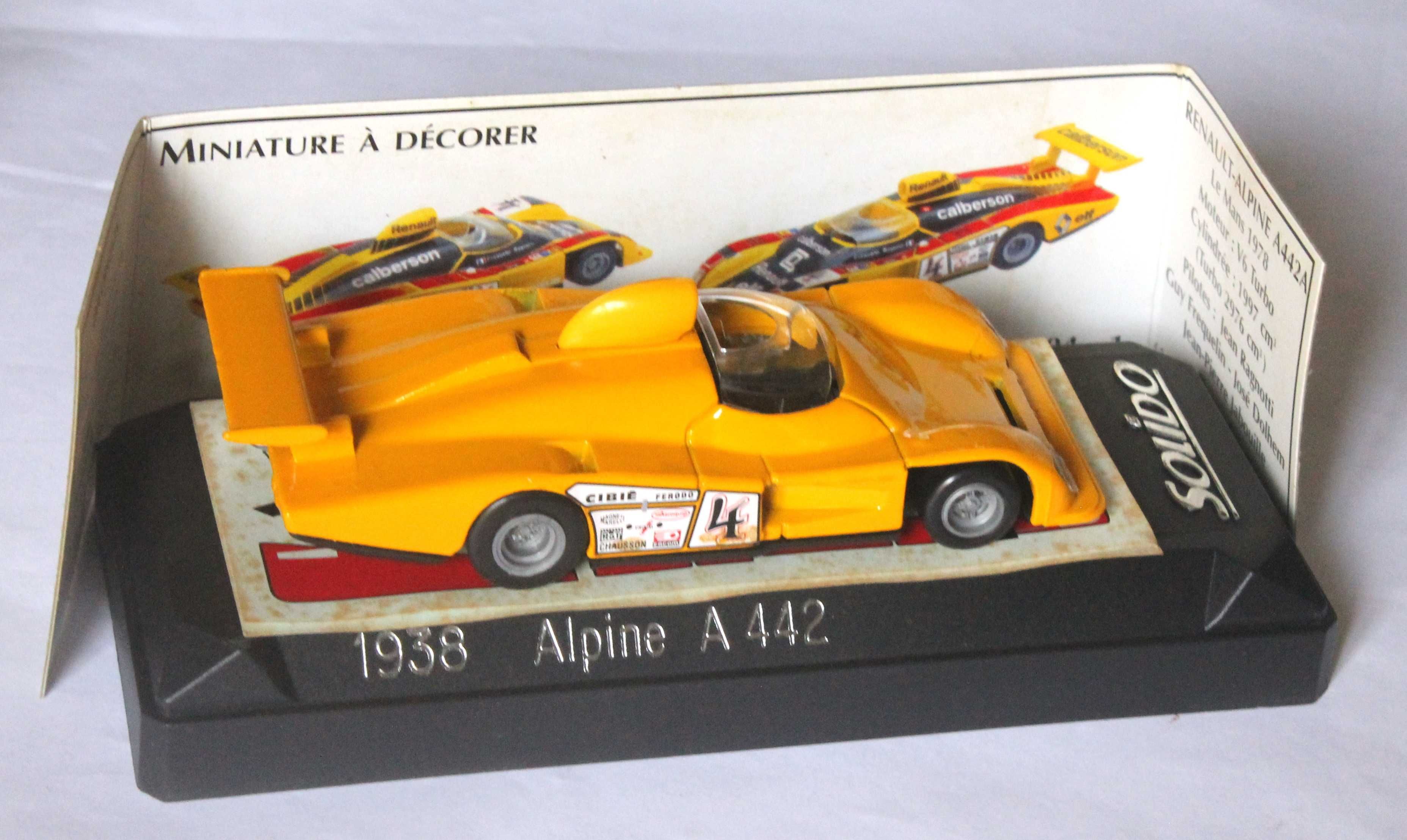 Alpine A442 4º classif. Le Mans 1978 Solido 1/43 c/ caixa