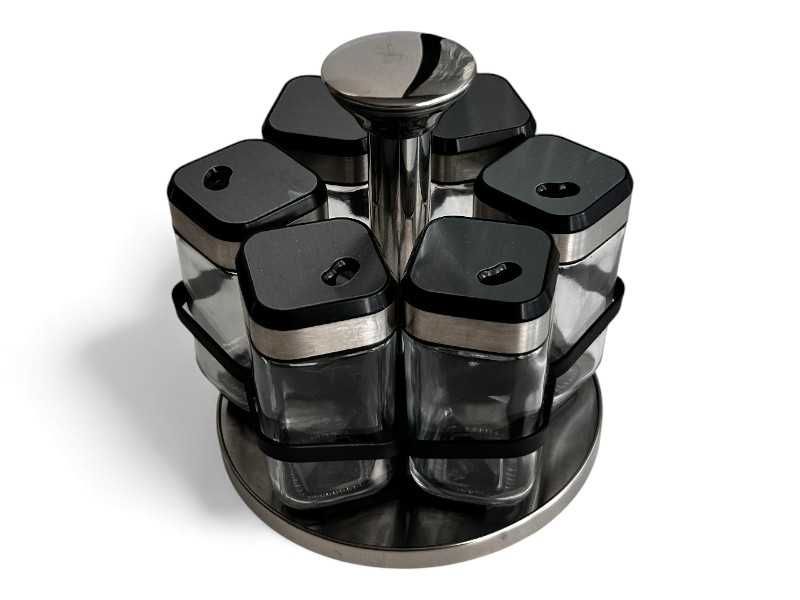 Obrotowy stojak na przyprawy – 6 pojemników przyprawnik 151