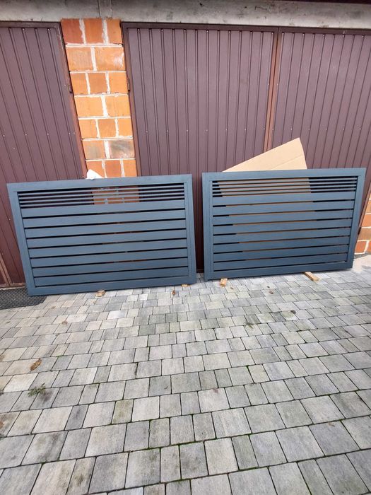 Brama dwuskrzydłowa aluminiowa