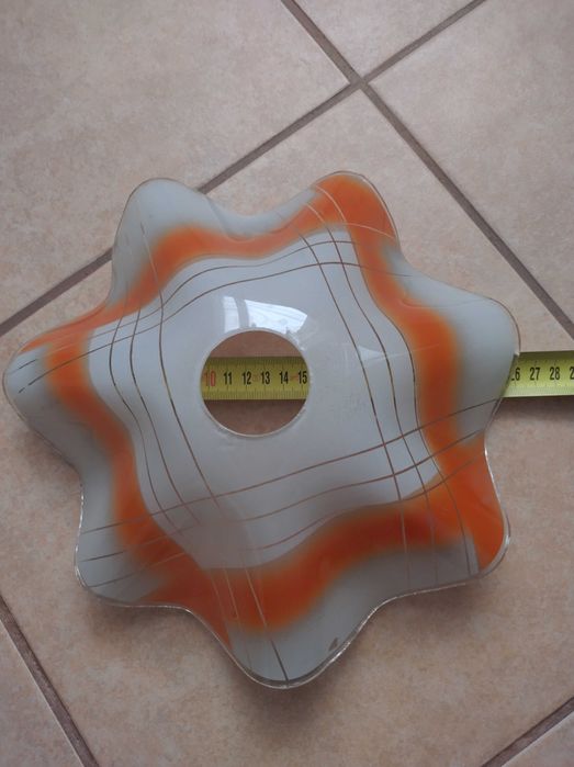 Stary kolorowy klosz vintage PRL  pod źródło E27