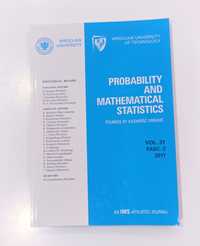 "Probability and mathematical statistic" vol. 31 FASC. 2  2011 IMS Wro