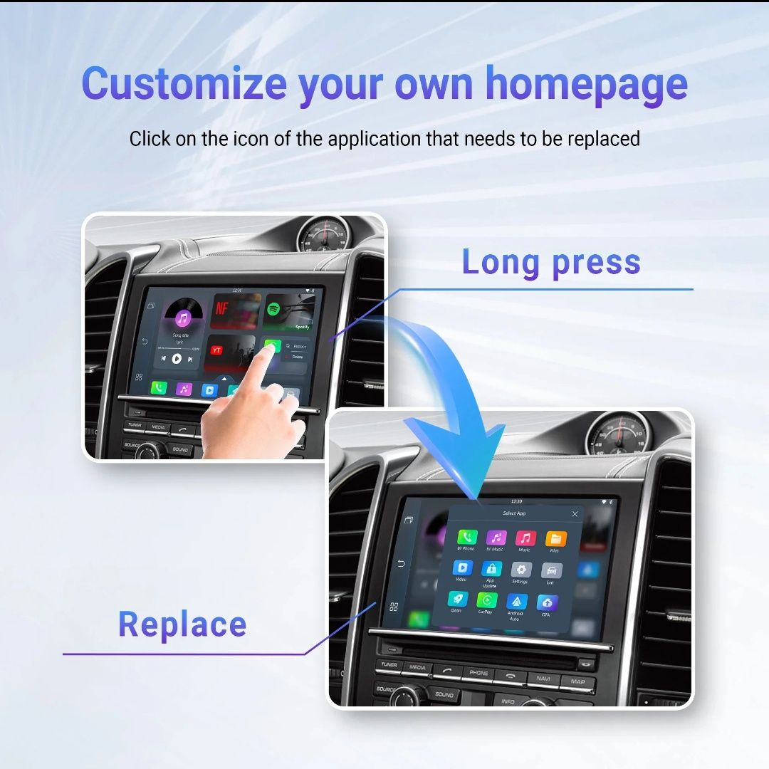 OTTOCAST Play2Video Pro Adaptador Carplay Android Auto  SEM FIOS novo