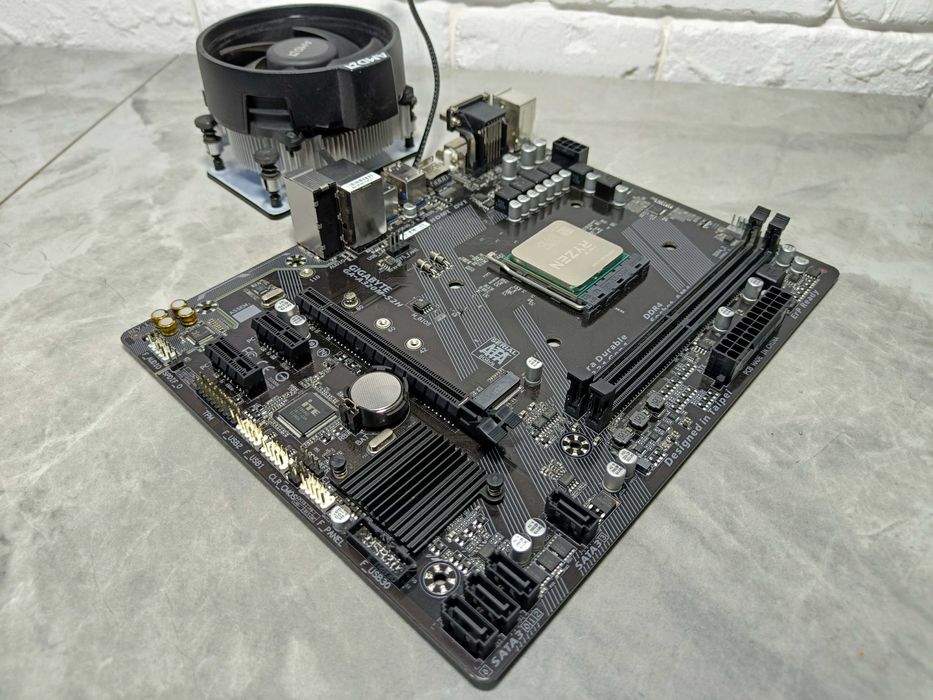 Ігровий комплект AMD GA-A320M-S2H + RYZEN 5 1600 6/12 ядер 3.6Gz sAM4