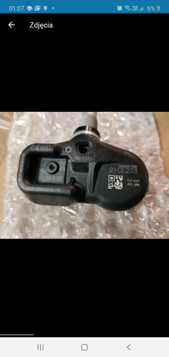 Nowe czujniki TPMS Toyota Rav4 2019 -2022