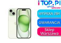 iPhone 15 128gb Zielony BATERIA 100% Sklep Warszawa Gwarancja 12 msc