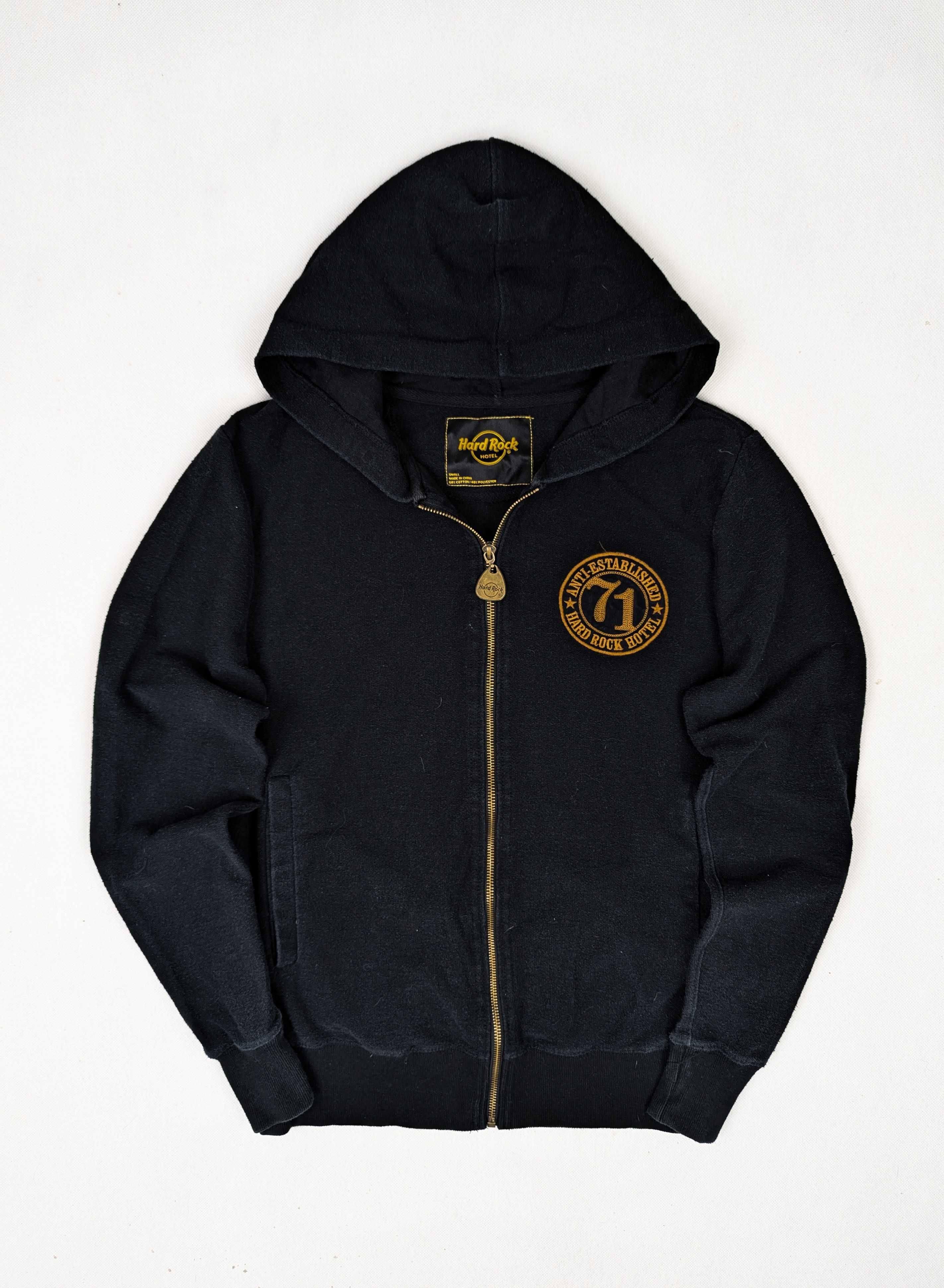 Hard Rock Cafe Hotel Tenerife czarna bluza z kapturem S logo