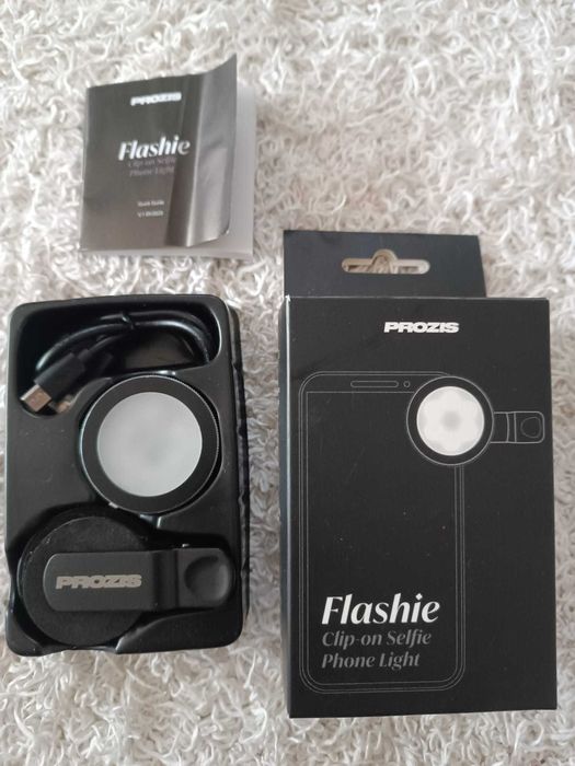 Anel de luz para selfies com clip para smartphones