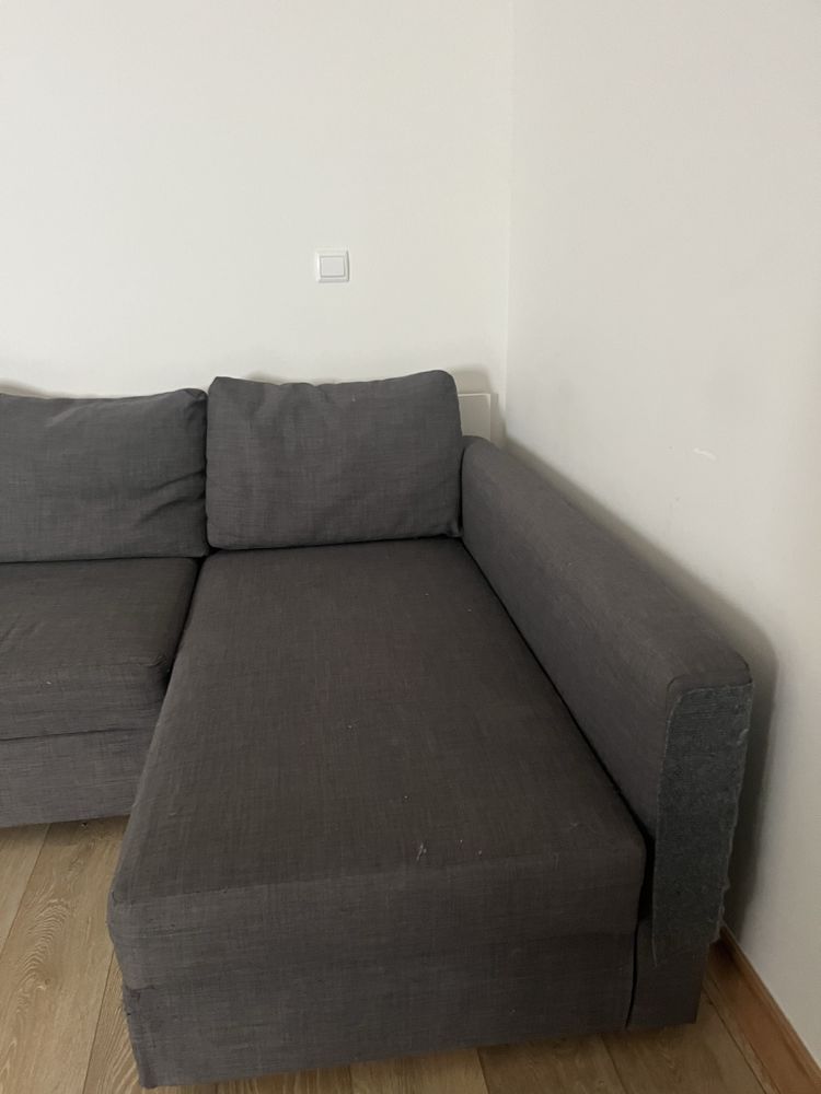 Sofa com chaise longue e sofa cama