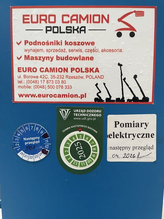 Podnośnik masztowy GENIE GR20 nowe akumulatory
