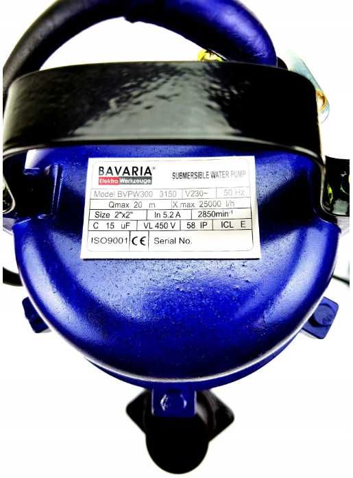 POMPA DO WODY CZYSTEJ SZAMBA Brudnej Z Rozdrabniaczem 3150W +20m wąż
