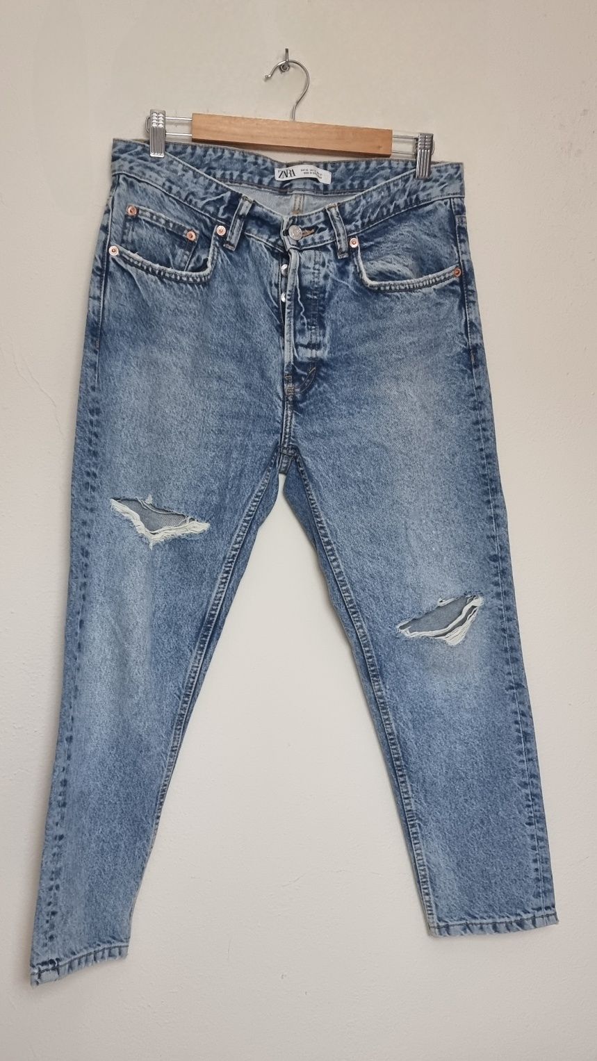 Jeans Slim Cropped - Homem - Zara - Tam. 40