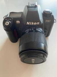 Câmara fotográfica Nikon F80 + lente
