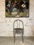 Krzeslo Ikea vintage industrialne metalowe ciezkie solidne vintage