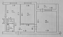 2-х квартира, 53 кв.м, 5 (з 9) поверх Чорноморське (Чабанка, Одеська)