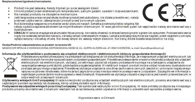 Lampka rowerowa przód + tył oświetlenie rowerowe ipx45 latarka led