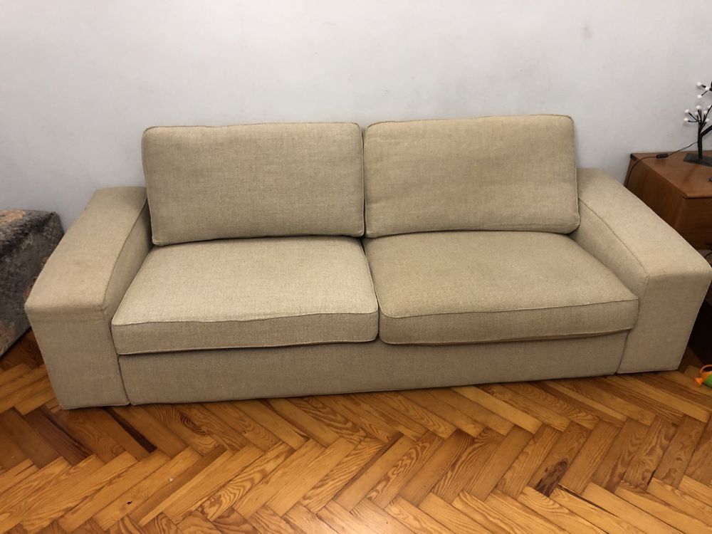 Sofa wypoczynek bezowa