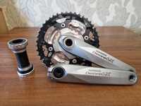 Шатуни Shimano Deore LX FC-M580 44/32/22T 175 mm каретка Hollowtech II