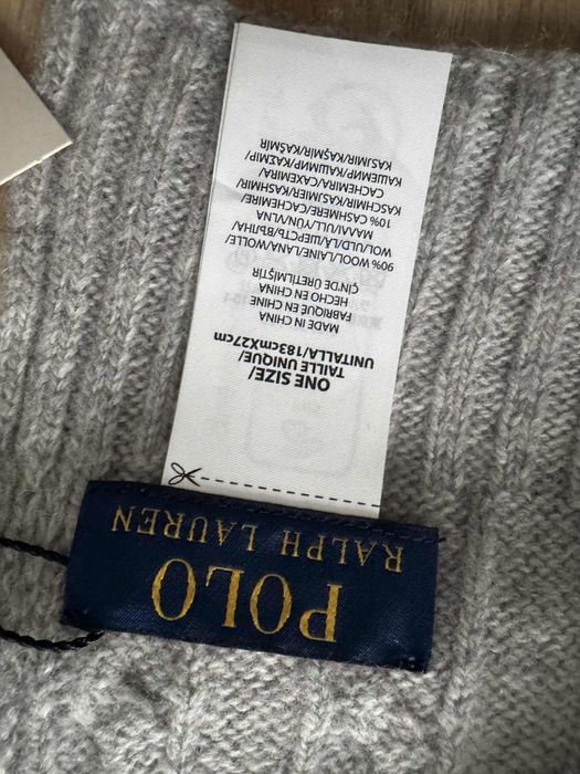 Szalik wełniano kaszmirowy Ralph Lauren