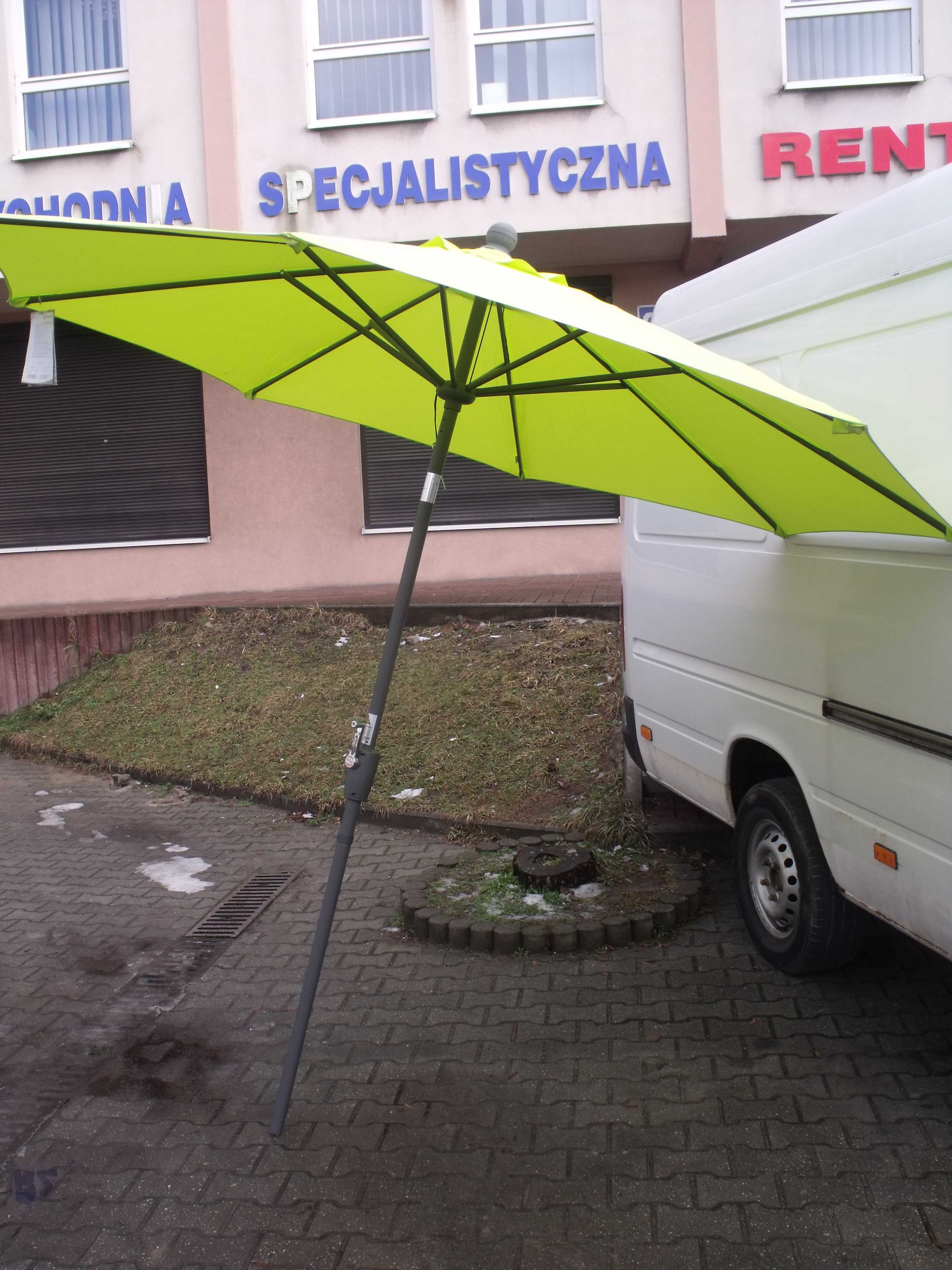 Parasol ogrodowy okrągły 270cm Schneider HARLEM zielony