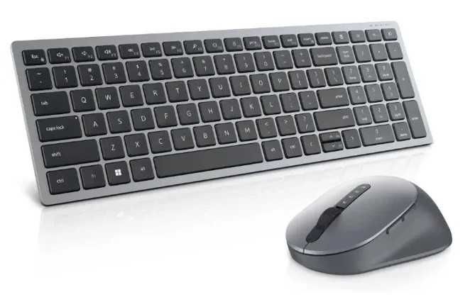 Беспроводная клавиатура с мышью Dell KM7120W (USB/BT, black)