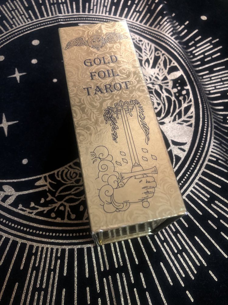 Карты таро(“The fool” Gold Foil Tarot)