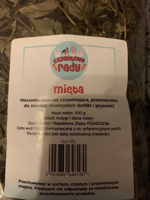 Mięta dla gryzoni