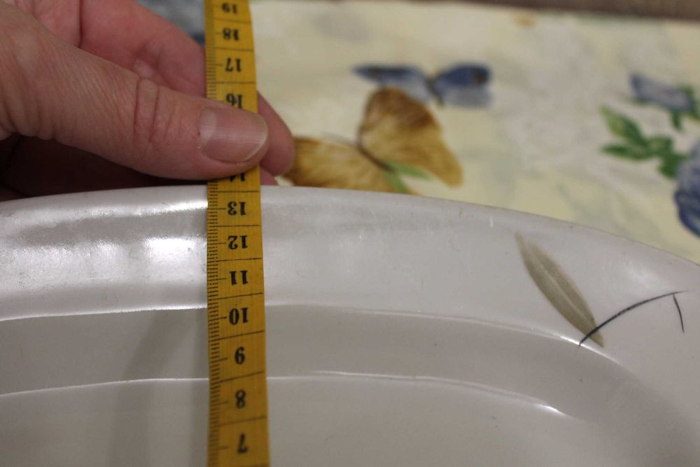 Селедочница овальное блюдо старая Барановка 60-70 гг