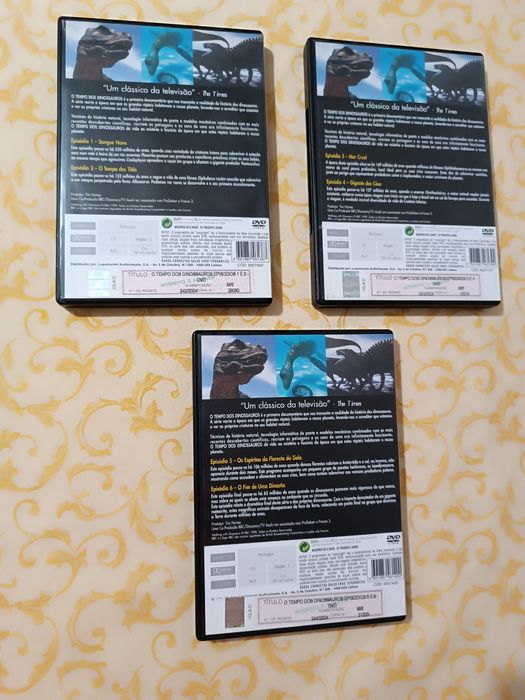 3 DVD's. Coleção Pré História. Dinossauros