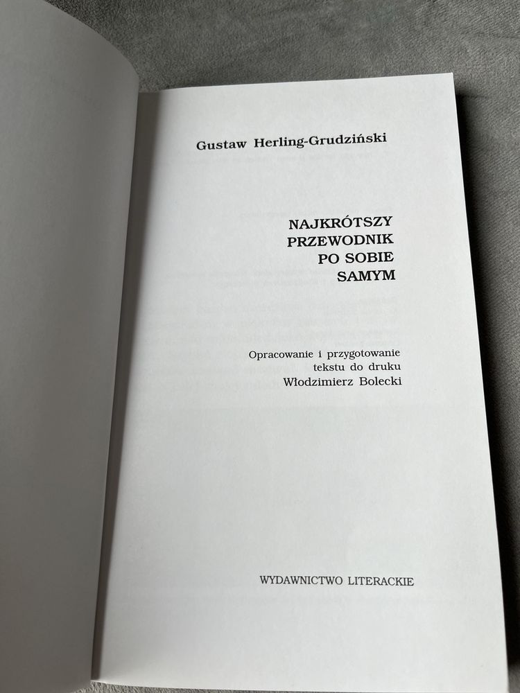 Gustaw Herling Grudziński - Najkrótszy przewodnik po sobie samym