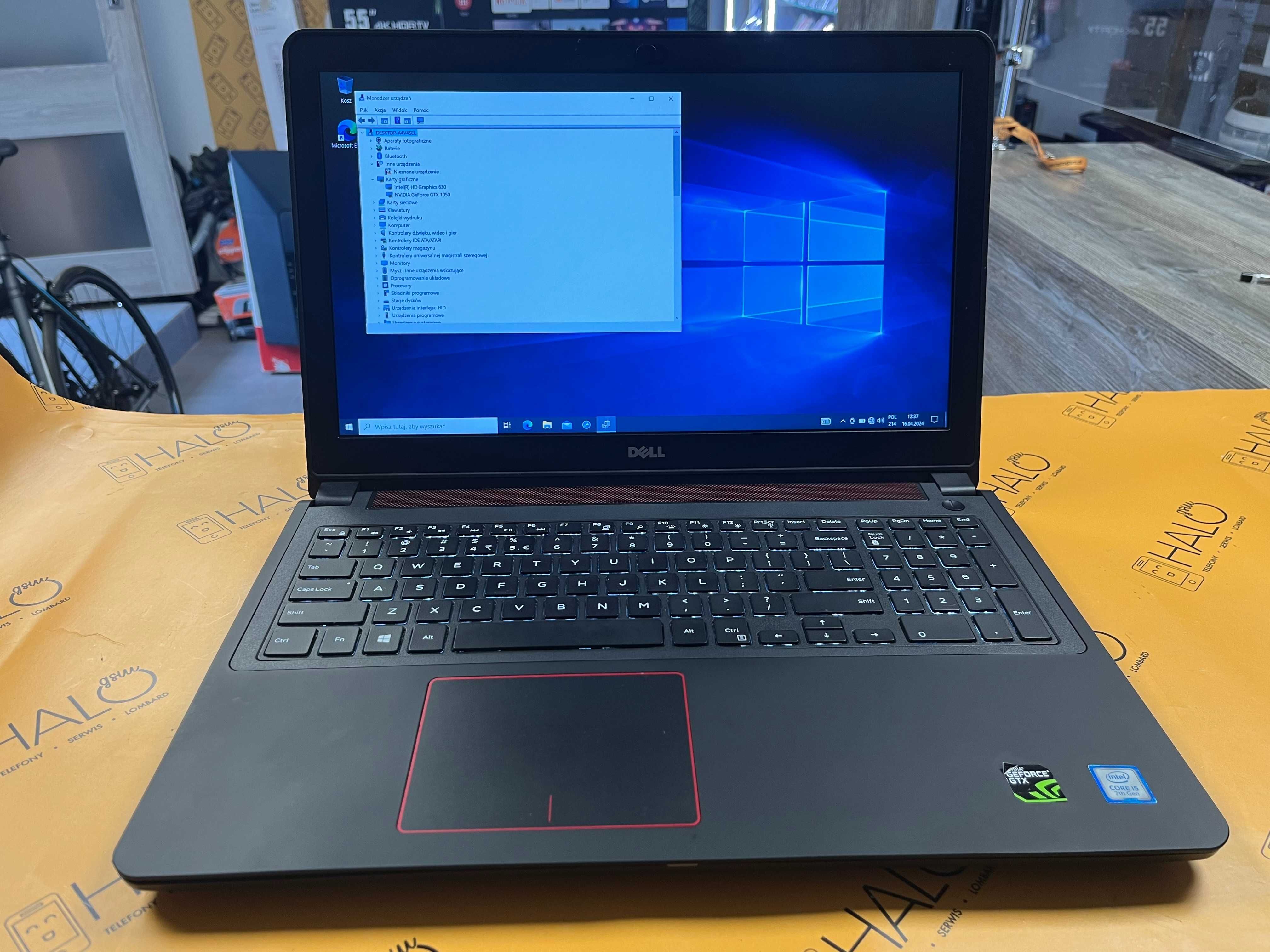 Laptop Dell 15-5577 i5/16GB/256GB SSD/GTX1050, Lombard Halo gsm Łódź