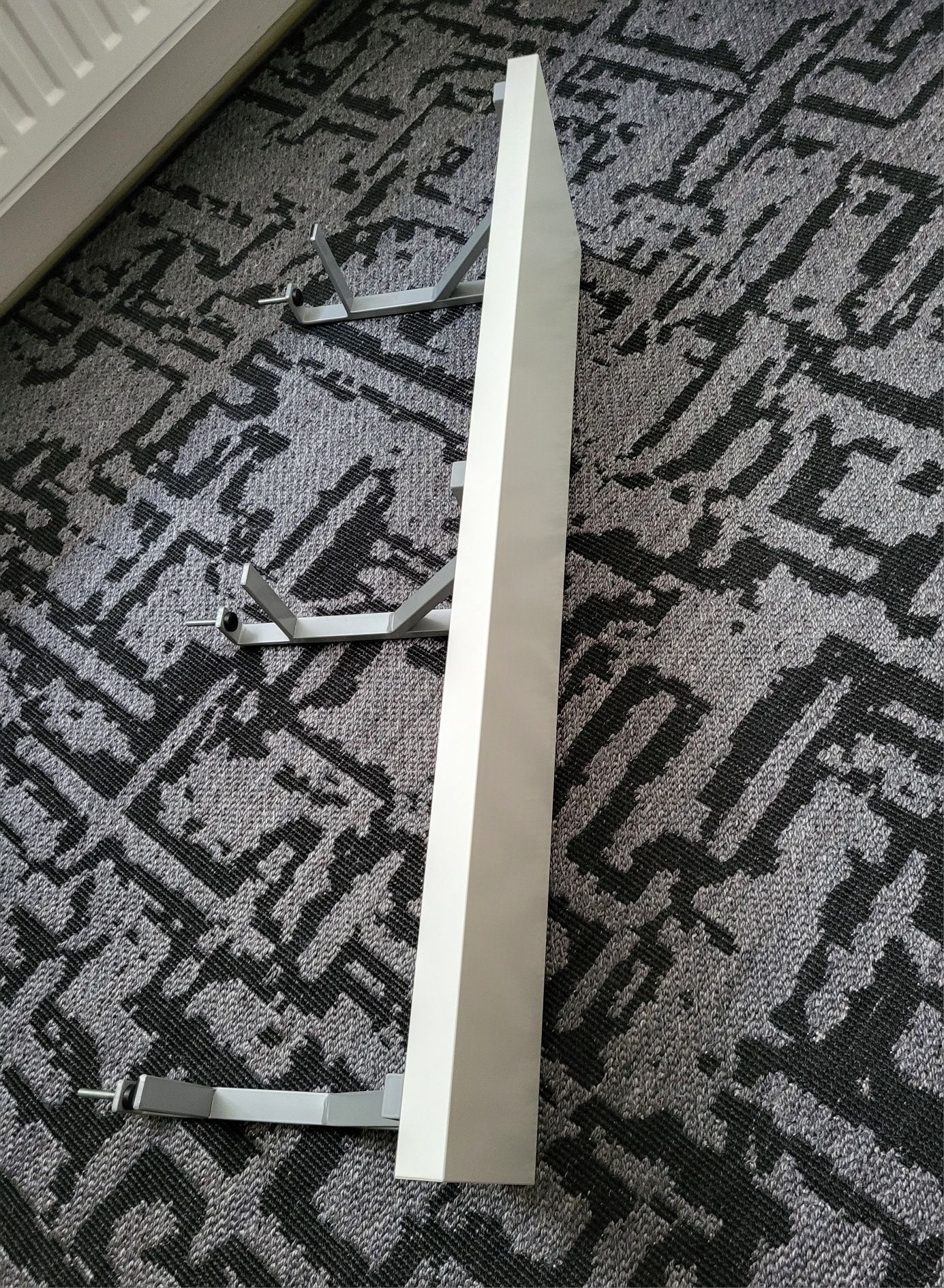 IKEA półka na biurko Ekby Jarpen + wsporniki Ekby Tore