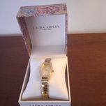 Laura Ashley Women's Expandable Crystal Bazel Bracelet Watch