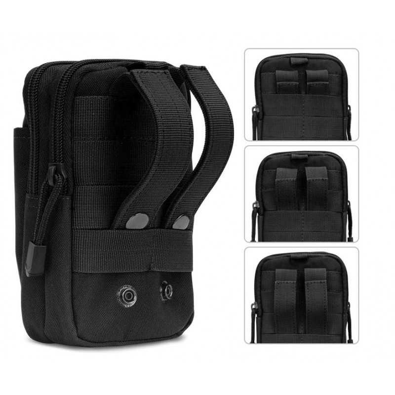 Saszetka biodrowa cordura turystyczna camo moro wojskowa do paska 004