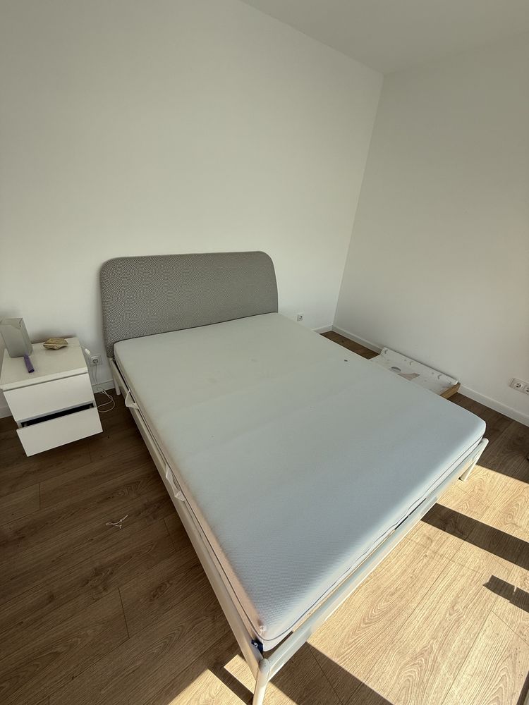 Cama ikea 160x200 com colchao emma como novos