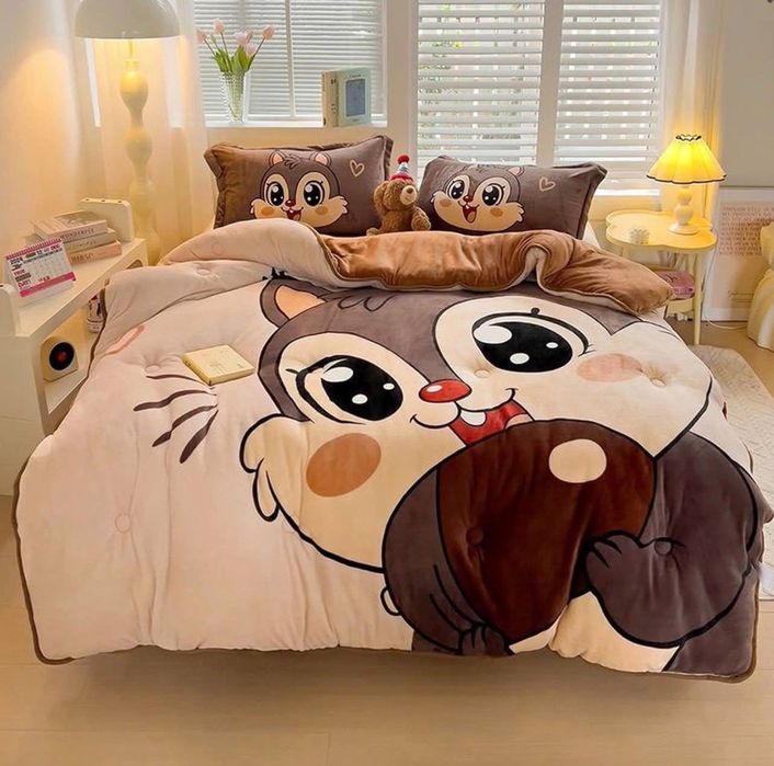 На подарунок! СТІЧ Дитяча велюрова постільна білизна плюшевая постель