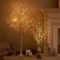 Drzewko świecące LED 150cm dekoracje świąteczne brzoza białe