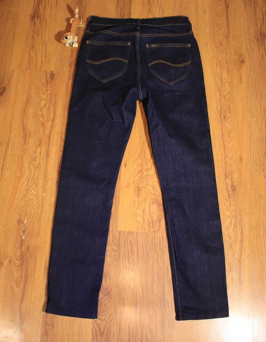 Spodnie Lee r. W27 Skyler jeansowe ciemne niebieskie długie